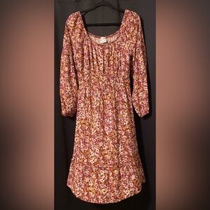 Anthropologie Naïf Cottagecore Dress in Sienna Floral size Large